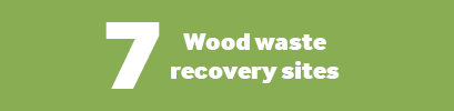 Wood waste recovery sites